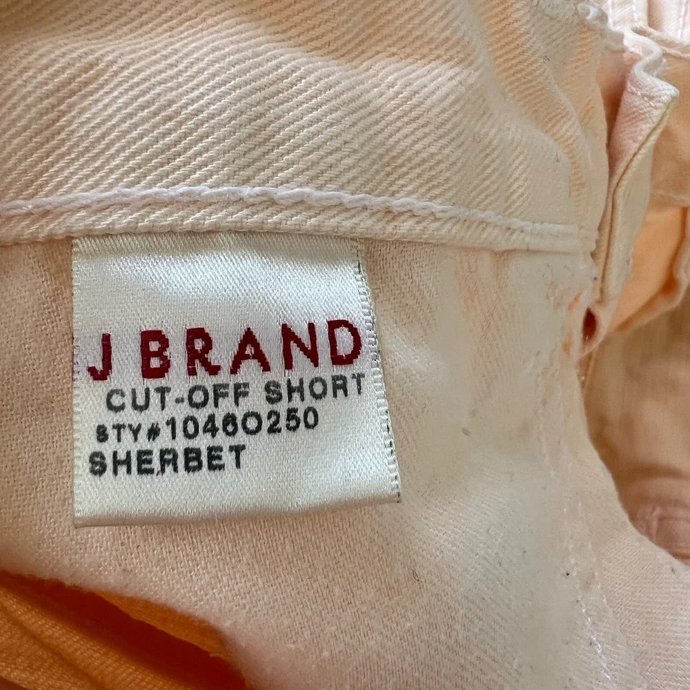 J‎ Brand Women's Cutoff Denim Shorts Sherbet Pink Size 28
